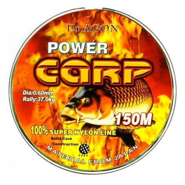 Лісочка для риболовлі, DrAGON Power Carp мультиколор, 150м, перетин 0,60мм
